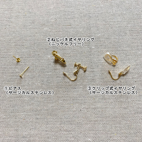 Kaoちゃん専用♡♡no.199 ピアス イヤリング Trefle Earrings(ピアス) | AKISHA（アキーシャ）|金アレ対応/サビない