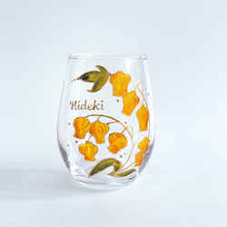 オレンジランタンが可愛いアンダーソニア　グラス 1枚目の画像