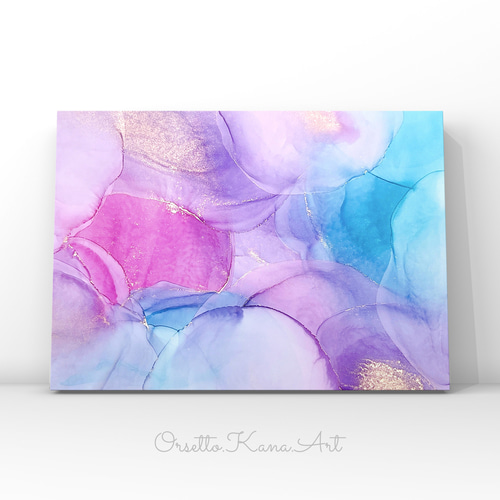 命名書＊Acrylic signage＊アルコールインクアートオーダーで