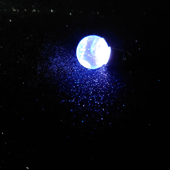 【ＬＥＤライト】青の水晶入り 7枚目の画像