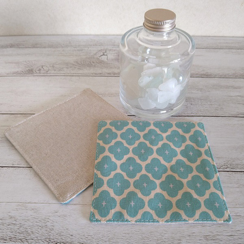 ホワイト☆シーグラスのランプ オブジェ ライト白黄2種、コースター