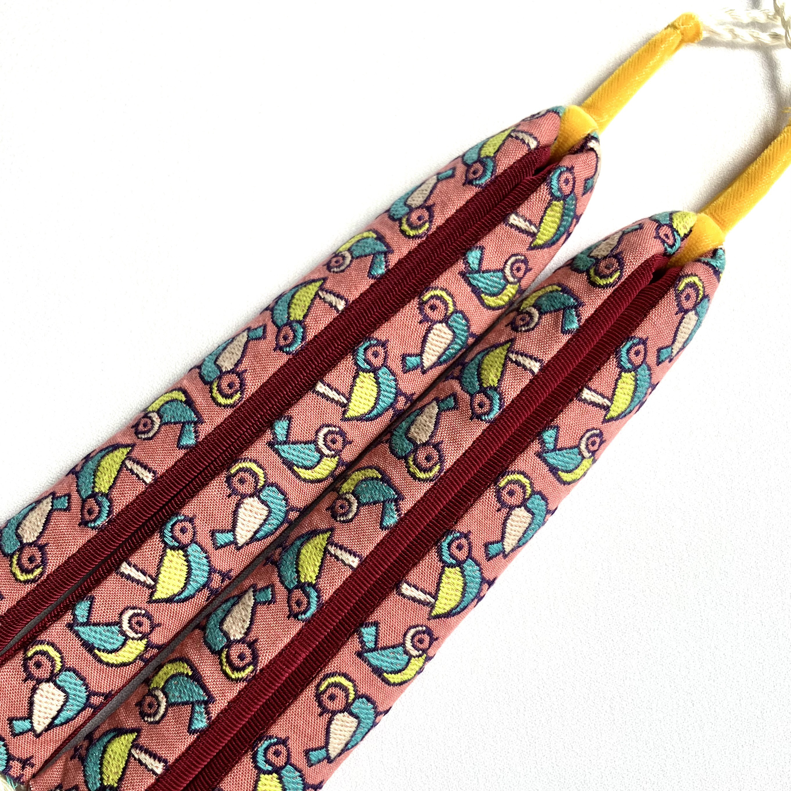 足が痛くなりにくい鼻緒☆ピンクの小鳥