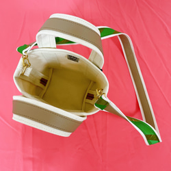 倉敷帆布使用 ショルダー付きミニトートバッグ 3枚目の画像