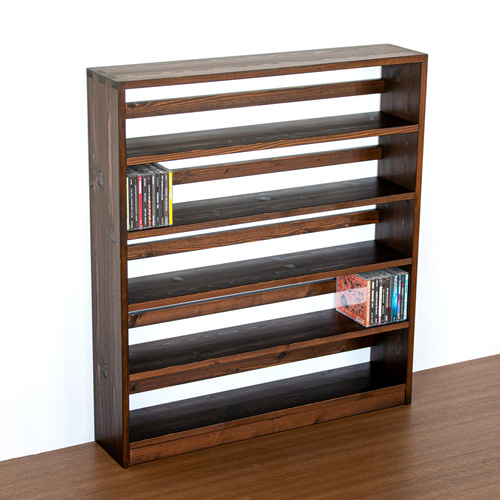 ダークブラウンの木製飾り棚 2段シェルフ 楽天市場】木製 ワイドラック 2段 [幅100cm]【ダークブラウン】【送料