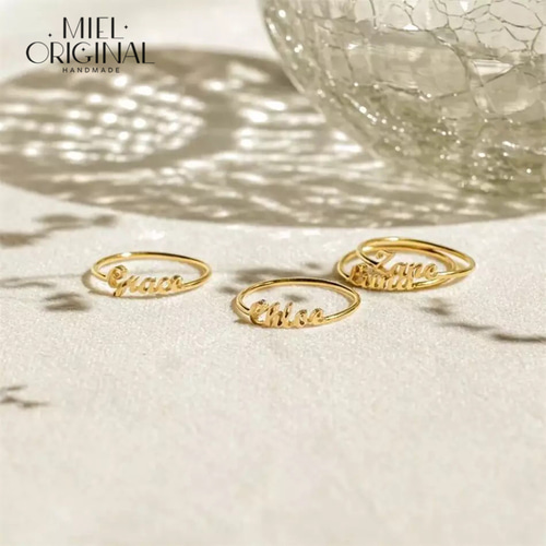 名入れ✨シンプル 文字入れ イニシャル カスタムリング ネームリング