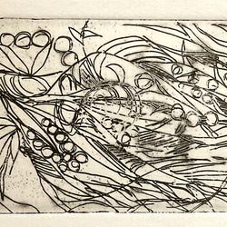 小さな版画 短冊版画 木版画 ハガキ版画 昭和十年頃の作 28枚