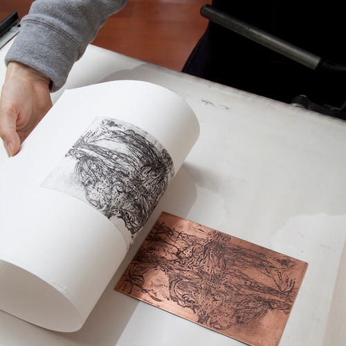 クリーマ限定 銅版画作品 ハガキサイズ「小さな実り