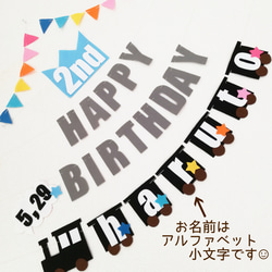 まちこさん様専用☺︎　特集掲載☆バースデーガーランド　誕生日　お食い初め　男の子　機関車　乗り物　電車　100DAYS 4枚目の画像