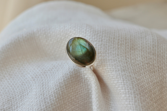 [アゲハ蝶のlabradorite]ring 2枚目の画像