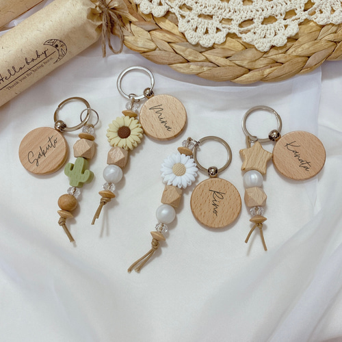 ♡なおページ 名入れチャーム Manキーホルダー14点 ♡なおページ 名