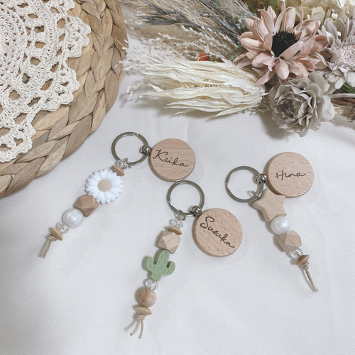 ネームチャーム ネームホルダー マザーズバック おしゃれ 名前入り