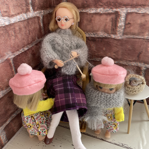 003 リカちゃん おばあちゃん ママ ハンドメイド 服 ニット 003 リカちゃん おばあちゃん ママ ハンドメイド 服 ニット