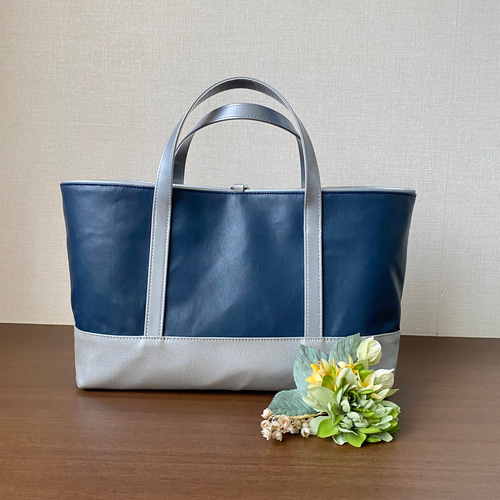 ◇KINGZ TOKYO◇ レザー / スターターコイズブルー 強いる / トートバッグ 