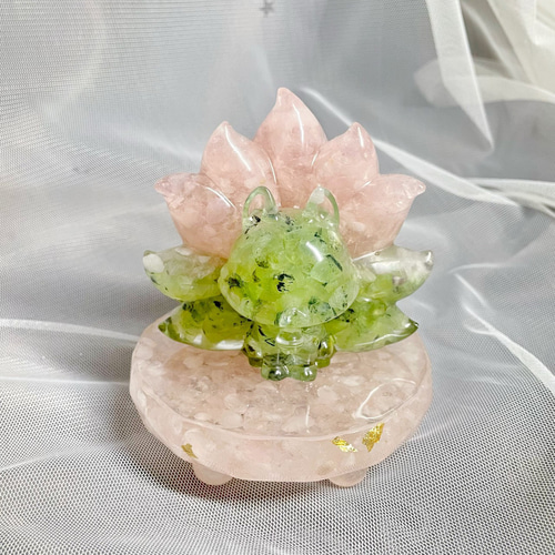 ❤️超綺麗　九尾狐 ✴️ ヒラー入り透明感拔群　高品質　ヒマラヤ　水晶　カービング ❤️超綺麗 九尾狐 ✴️ ヒラー入り透明感拔群 高品質 ヒマラヤ 水晶