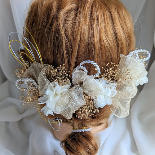 ヘッドドレス ヘッドパーツ 髪飾り ウエディング 結婚式 卒業式 成人式  