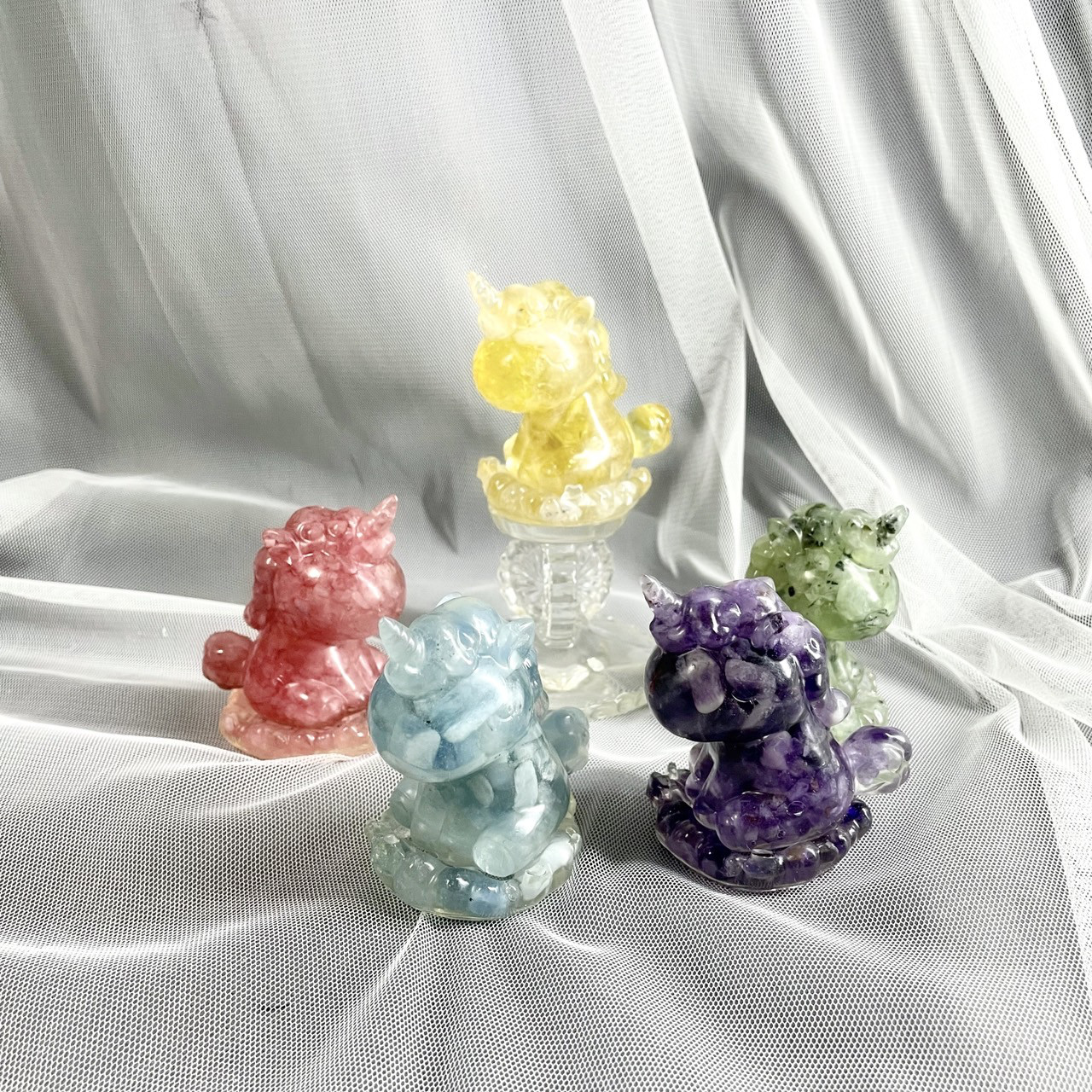 クリスタルユニコーンの置物