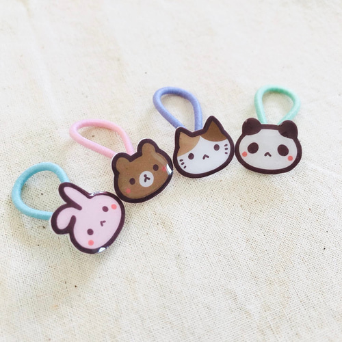 パンダの癒しラウンドレジンヘアゴム えりぬき 