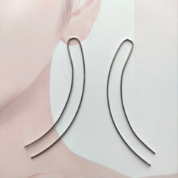 ✳simple earrings✳⑰ピアス(ステンレス製) 4枚目の画像