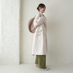 Morino Gakko 輕薄保暖 Mods 外套【復古白】棉質尼龍塔夫綢外套 第11張的照片