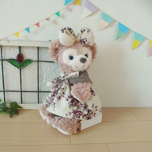 シェリーメイ【ポーチ】コスチューム☆紫*花柄のふんわりワンピ 