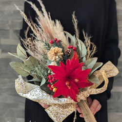 千日紅赤系 ドライフラワー 花束 スワッグ スワッグ dahlia-gardens