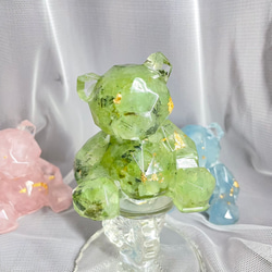 【手工製作】天然能量水晶/水晶幾何熊/水晶擺飾 第4張的照片