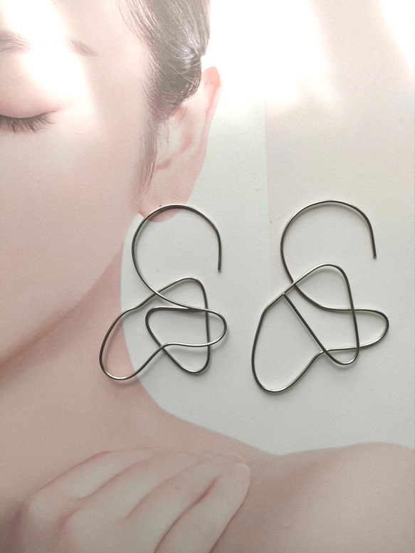 ✳simple earrings✳⑳ピアス(ステンレス製) 3枚目の画像