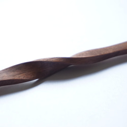 (訂製) 扭曲木湯匙（胡桃木）A011-0 第8張的照片
