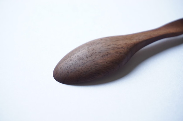 (訂製) 扭曲木湯匙（胡桃木）A011-0 第7張的照片