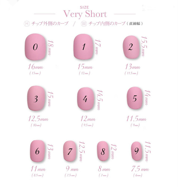 測定用ネイルチップ 2枚目の画像