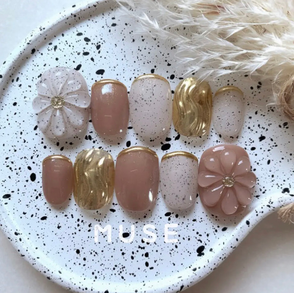 成人式 卒業式 ブライダル　ネイルチップ　オーダー ネイルチップオーダー】卒業式 成人式 和装 ネイル ネイルチップ