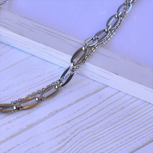 一点希少】50cmサジカルステンレスネックレスブレスレットアンクレット