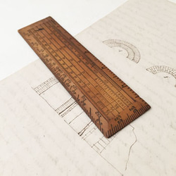 ビンテージ定規　ビンテージメジャー　antique ruler 学校　文具　ステーショナリー　鉛筆　イギリス文房具　 1枚目の画像