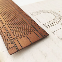 ビンテージ定規　ビンテージメジャー　antique ruler 学校　文具　ステーショナリー　鉛筆　イギリス文房具　 5枚目の画像