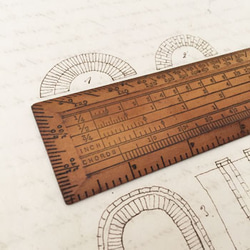 ビンテージ定規　ビンテージメジャー　antique ruler 学校　文具　ステーショナリー　鉛筆　イギリス文房具　 3枚目の画像