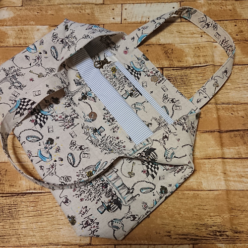 トートバッグ 〈不思議の国のアリス〉 トートバッグ くくり 通販