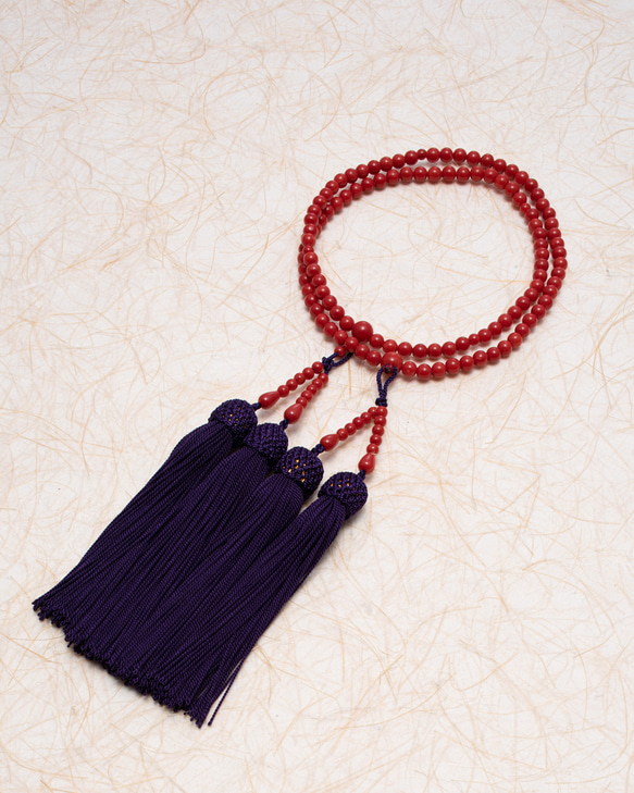 赤珊瑚　本連数珠(６mm玉使用) 