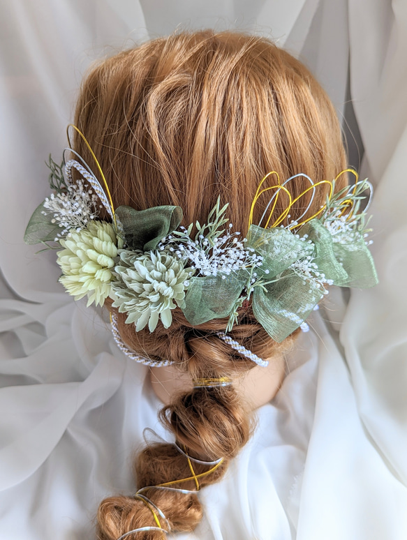 ヘッドドレス ヘッドパーツ 髪飾り ウエディング 結婚式 卒業式 成人式  