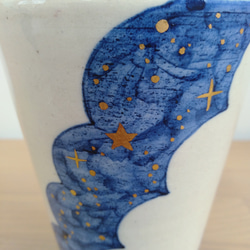 [手描きの絵付け]星夜のフリーカップ 5枚目の画像