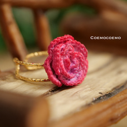 Coemoバラの指輪（ルビー）br-1 2枚目の画像