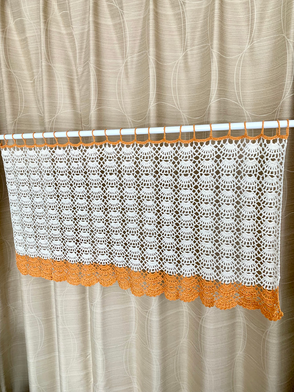 手編みカフェカーテン ハンドメイド カーテン breadhideko 通販