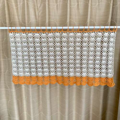 手編みカフェカーテン ハンドメイド カーテン breadhideko 通販