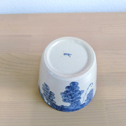 明治ごろ　草花文の蕎麦猪口　5客セット！　手書き絵付け 明治ごろ 草花文の蕎麦猪口 5客セット！ 手書き絵付け 明治ごろ