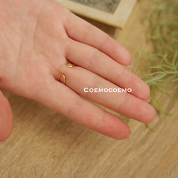 Coemoバラの指輪（オレンジキャンディ）br-2 5枚目の画像