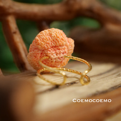 Coemoバラの指輪（オレンジキャンディ）br-2 4枚目の画像