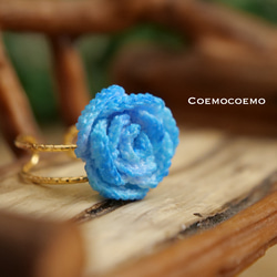 Coemoバラの指輪（クリスタルブルー）br-3 1枚目の画像