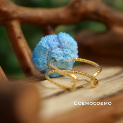 Coemoバラの指輪（クリスタルブルー）br-3 4枚目の画像