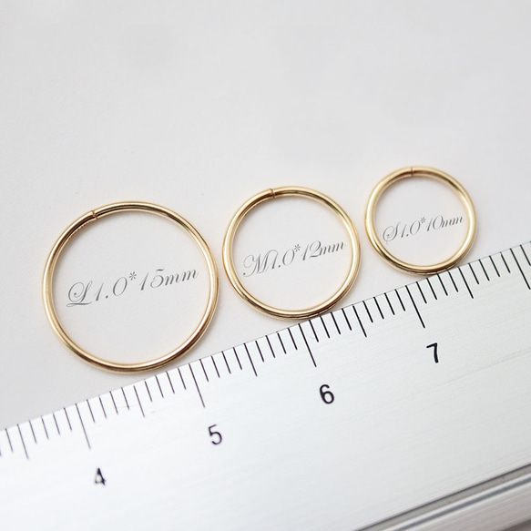 701サイズ　4×23mm 真鍮　フープピアス　ワコマリア 楽天市場】【1500円クーポン】【CAREERING / キャリアリング