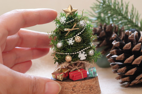 ちょっぴりお洒落なミニチュアクリスマスツリー クリスマスツリー