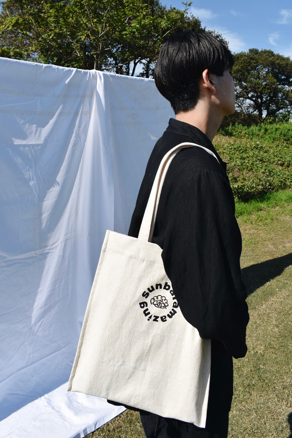 【竹素材のBamboo bag】 トートバッグ 2枚目の画像